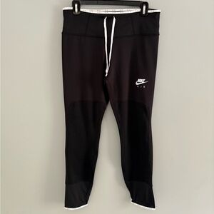 Nike Black High Rise 7/8 Running Tights with Logo Size L